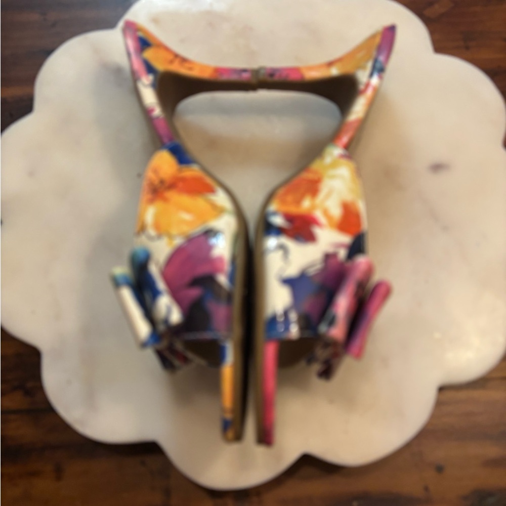 Floral Multicolor Heels